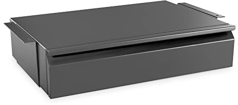 DIGITUS Cassetto sottobanco, Estensibile, Leggero, Profondità 48 cm, Portata 5 kg, Da montare sotto la scrivania, il banco di lavoro o il piano di lavoro, Nero