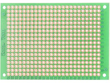 YOKIVE 5pz Monofacciale Lato Universale Stampato Circuito Verde 50x70mm