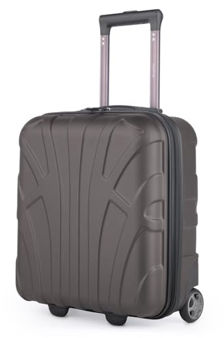 Suitline Underseat kabintrolley 45 x 36 x 20 cm ABS hård skal 30 L med 2 hjul teleskophandtag liten handbagage, titan