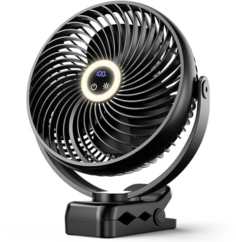 Koonie WH501 Tragbarer Clip-On-Ventilator, USB-Tischventilator