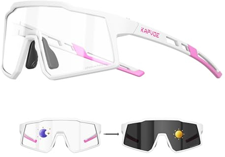 KAPVOE Gafas de Sol Fotocromáticas Para Niños Gafas de Sol de Béisbol Para Jóvenes Gafas de Ciclismo Ligeras Montura TR90 UV401 Protección Para Niños Niñas Deportes Ciclismo 03