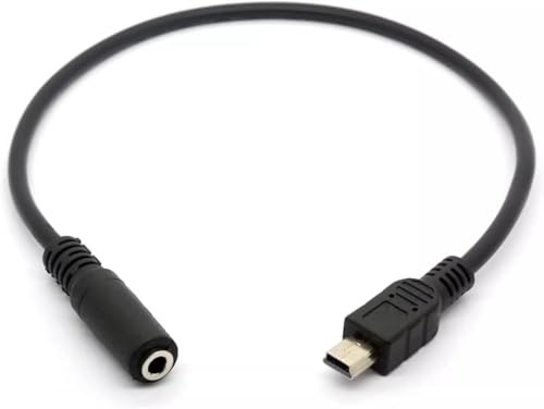 Mini USB Male to 3.5mm Female AUX Audio Cable Cord for Headset Adapter Active