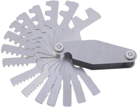 Herramienta de medición de tornillo para medición industrial, escala transparente, calibre de tornillo de 29°, calibre de rosca T, amplia aplicación