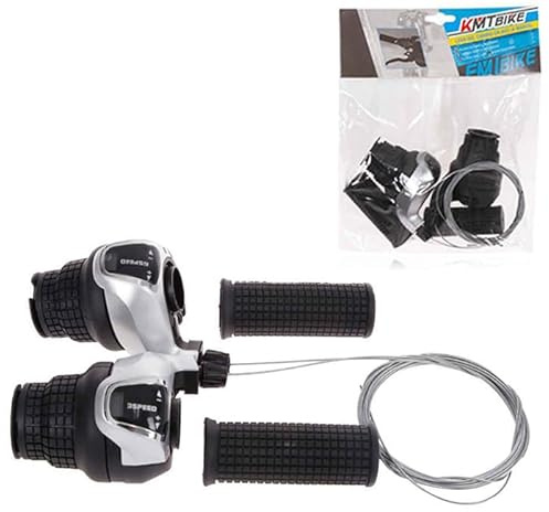 Coppia di Comandi per Cambio velocità Bici,Interruttore Catena, Manopole a 3x6 Marce, Leve Cambio Bici Comandi per Mountain Bike Bici da Corsa MTB Ciclismo