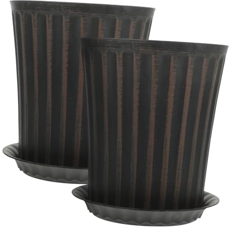 TOYANDONA 2sets Vasi Per Piante Grandi Vasi Per Piantare Da Vivaio Da in Retrò Per Cactus Piante e Erbe Aromatiche Adatti Balcone Cortile e Tavolo Ufficio