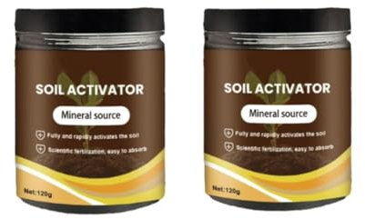 Soil Pro Activator, organischer Bodenaktivator und Pflanzendünger für Hochbeete, Rasenflächen und Gärten (2pcs)