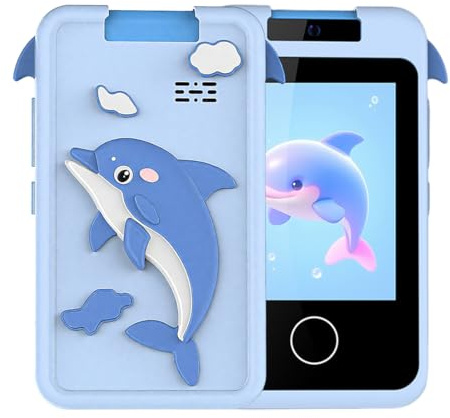 XPEX 1 Pezzi Telefono Giocattolo per Bambini,Smartphone Per Bambini, Regalo Giocattoli per Bambina 6-10 anni Compleanno Natale, 2,8 Cellulare Giocattolo Educativo