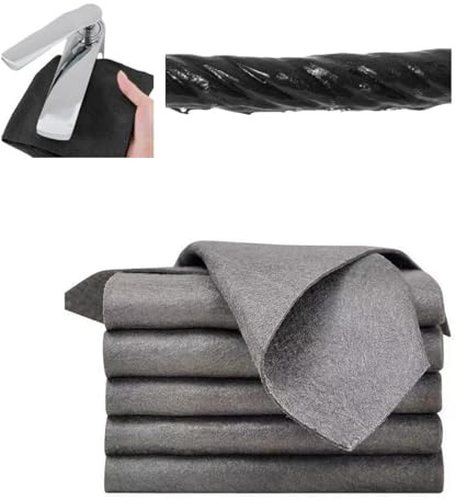 Genérico 10piezas 30× 40CMPaños de Limpieza mágicos para Vidrio, Tela de Limpieza de Microfibra Reutilizable. Paño sin Pelusa para casa, Ventana, Vidrio Espejo y automóviles.