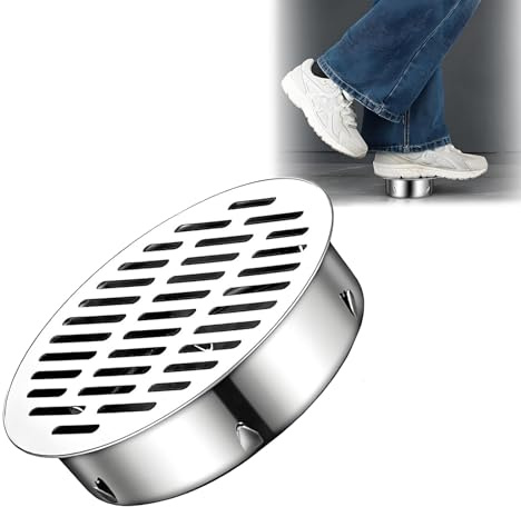 Copertura Rotonda Per Scarico A Pavimento In Durevole Acciaio Inox, 50 110 160 200mm Griglia Di Drenaggio Per Esterni Esterno, Protezione Filtro Antiintasamento Per Doccia In Metallo(160mm)