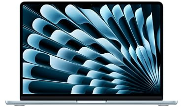 Apple MacBook Air de 13,6 Pulgadas con Chip M5: Pantalla Liquid Retina, CPU de 10 núcleos, GPU de 10 núcleos, 24 GB de Memoria unificada, 1 TB de SSD, Wi-Fi 7,Teclado portugués; Azul Cielo