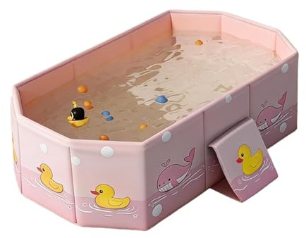 Hopfällbart badkar för barn - Portable Duck Anti Tipping Badkar | Utrymmesbesparande hopfällbart pojkar Flickor Spädbarn Småbarn Bad Användning för hembadrum Daghem Resor Hotell
