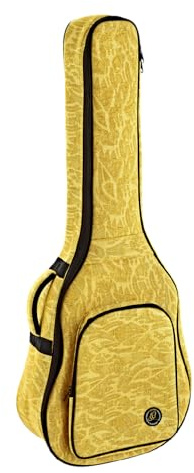 Ortega Guitars Jean Dreadnought-Gitarre-Tasche - Baumwolle / Leinen, Gelb | für Dreadnought-Akustikgitarren, Höhe 106cm Breite 42cm, mit Schultergurten, OGBAC-DN-SUJ