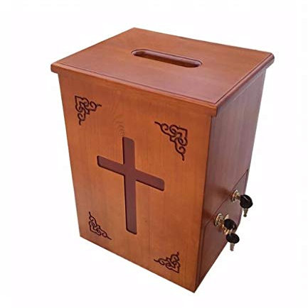 Briefkasten, Abschließbar Glatt Sicherheit Holz Mailbox Vorschlag Spendensammlung Letterbox Zum Zuhause Büro Kirche Letterbox (Größe : 30×24×40cm)