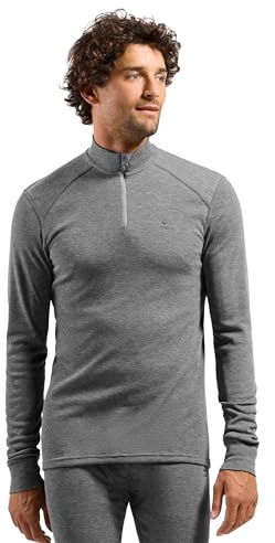 ODLO Men's Active Warm Eco Zip Long Sleeve Functional Underwear