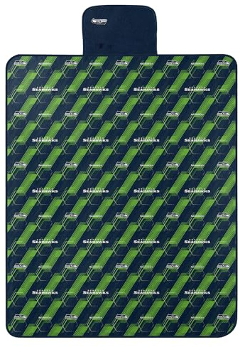Northwest NFL Seattle Seahawks Picnic Blanket, 60 x 72, Hex Stripe