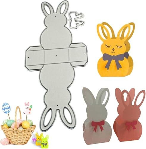 Stanzmaschine Stanzschablone, Stanzschablonen Ostern Hase Scrapbooking Prägeschablonen, Stanzformen Schablonen Für Scrapbooking, Handwerk Prägen DIY Herstellung Ostern Geschenk Cutting Dies (C)