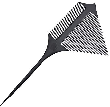 Pettine per tingere i Capelli Pettine Per Punte da Parrucchiere Antistatico in Fibra di Carbonio Con Design A Denti Divisi Per Pettinare e Tingere i Capelli