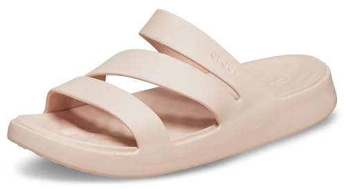 Crocs Women's Getaway Platform Strappy Sandals, Quartz, 5