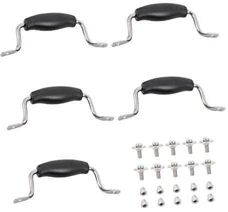 RORPOIR Pan Lid Handle Replacement Cookware Part in Black Stainless Steel, Comfortable Gripping and Heat-Resistant, Practical for Home Pot Cover Accessory Use