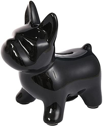Huchas Originales para Niños Adultos, Infantil Hucha Cerdito, Personalizada Boda Hucha Grande, Cajero para Ahorrar, Originales Regalos para Parejas, Festivales, Alcancias para Adultos (negro)