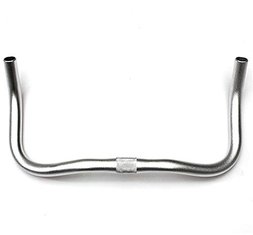 MOEENS Fahrradlenker,Bike Lenker Fahrrad-Fahrrad-Fahrrad-Legierung Megafon Clamp Fixie Fixed Gear Lenker Bar Lenkeradapter (Color : Silver)
