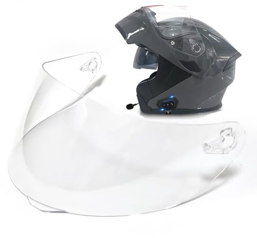 Letetexi Helm Ersatzvisier Abnehmbar Motorradhelm Visier Ersatz Winddicht PC Schild Sport Freizeit Im Freien Outdoor Motorrad Fahren Bunt Ersatzvisier Anti Nebel
