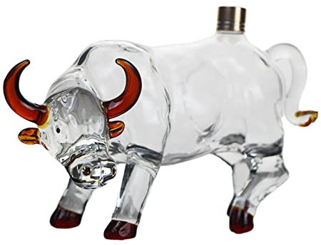 ZzzaNa Caraffa Decanter Divisore Separatore, 25. con Tappo di Coda Caraffa Rack, Bottiglia di Vetro for Bere Accs Bar Home Brocca