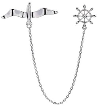Elegante Herrenbrosche Personalisierte Anstecknadel for Herren-Korsagen, Anzugzubehör, kreative Kette (Color : Style 4, Size : Free Size)