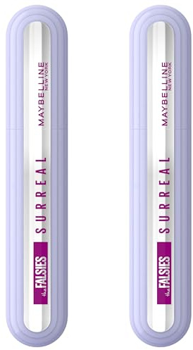 Maybelline New York – Mascaras Wimpernverlängerung – Länge & Volumen – 24 Stunden Halt – The Falsies Surreal – Schwarz – 2 x 10 ml