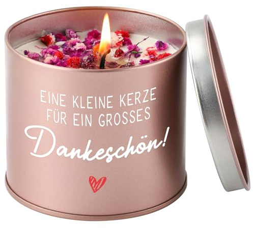 Dankeschön Geschenke für Frauen, 9OZ Lavendel Kerzen Danke Geschenk | Kleines Dankeschön Geschenk,Geschenk für Mama Oma Freundin Lehrerin Erzieherin Abschiedsgeschenk Kollegin kollegen