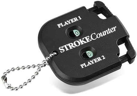 nllkii Portable digital Golf Score Counte 2 Player with Keychain
