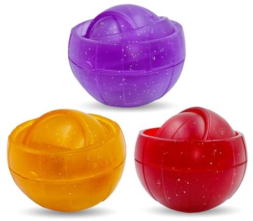 Yeefunjoy Handkreisel Fidget Toy, 3D Glow Maze Bälle Finger Trainieren, Fidget Gyro Spielzeug Sensorisches Stress Relief Spielzeug für ADHS Autismus Kinder & Erwachsene Geburtstag Party Geschenk