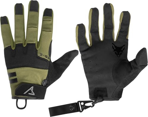 ACE Schakal Mission glove - Taktiska handskar för utomhusbruk - Handskydd för paintball och skyttesport - Oliv II - L