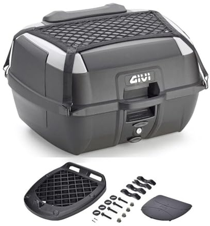 B45+ Topcase Koffer Givi kompatibel mit Roller und Motorrad, inklusive Monolock Platte Rückenlehne und Gepäcknetz