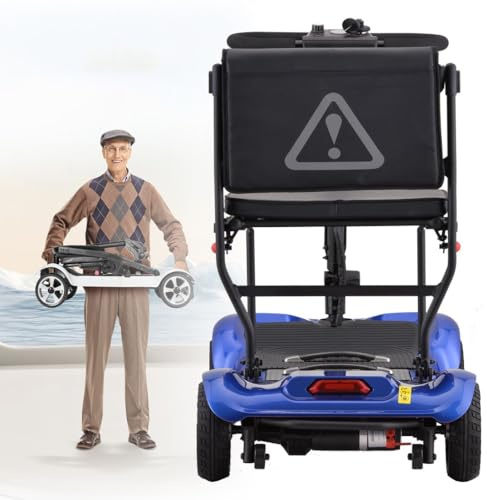 Reisemobilitätsroller Für Den Kofferraum,Leichte Zusammenklappbare Mobilitätsroller,4-Rad-Mobilitätsroller,Bürstenloser 270-W-Motor,Sichere Tragfähigkeit 120 Kg/265 Lbs A