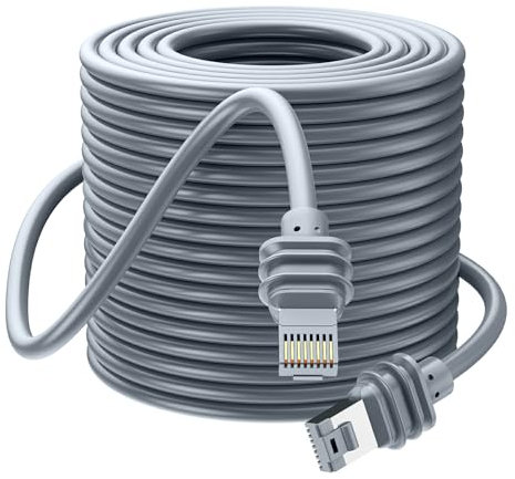 Teeaam Starlink Gen 3 Cable 25M, Waterproof Starlink Cable Extension for Starlink Standard Actuated Gen 3 / Satellite V3, Replacement Starlink Ethernet Cable Gen 3 Grey
