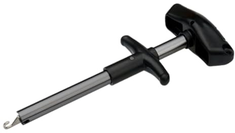 XAGMODSHN Outil de retrait de hameçon portable en alliage d'aluminium Extracteur en forme de T Facile à utiliser Séparateur de poisson Extracteur d'alliage d'aluminium