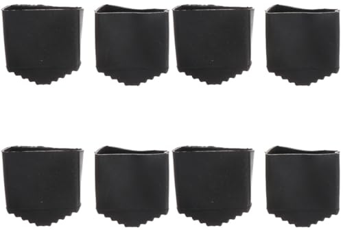 DOITOOL Leiterfüße 8 Stück Rutschfeste Fußkappen Für Leitern Ersatz Gummifüße Leiter, Schwarz, 40x20 mm