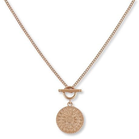 GD GOOD.designs Kette Sonne – Wasserfeste Halskette Damen mit Sonnen Anhänger aus 316L Edelstahl in 18K Gold, Roségold & Silber – Verstellbar (45 cm – 50 cm)