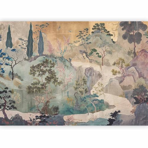 murando - Papier Peint Panoramique Intissé Chambre, Paysage, 300x210 cm | Fabrication EU, Tapisserie Murales Papier Peint, Revêtement Mural, Papiers Peints, Poster Mural, Nature, Décoration