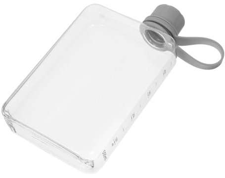 Happyyami Bouteille Eau Plate Étanche Et Réutilisable Flasque Plastique Portable Pour Fitness Camping Design Compact Pour à Main Et à