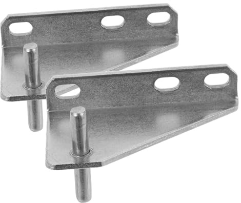 Veemoon 2pièces Charnières de Porte de Réfrigérateur Acier Inoxydable Charnières de Remplacement Robustes pour Portes de Réfrigérateur