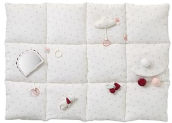 VERTBAUDET Baby Activity-Decke wollweiß Cherry