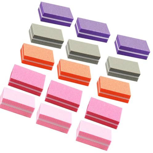 DRESSOOS Kit de 50 Piezas de Lima de Uñas de Esponja para Manicura, Herramienta para Limar y Pulir Uñas Acrílicas y Tips Falsos, Material de Esponja Flexible, Adecuado para Viaje y Uso