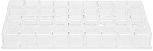Garneck Caja de Almacenamiento de Lápices Labiales Transparente 36 Compartimentos, Gran Capacidad para Organizar y Exhibir Cosméticos en Tocador