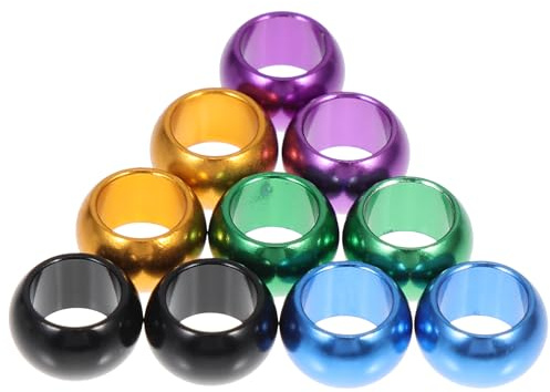 DIYEAH 10 Anillos de Aluminio para Patas de Pájaro, Accesorios para Palomas Mensajeras, Material Resistente y Diseño Ligero para Marcar y Separar Razas