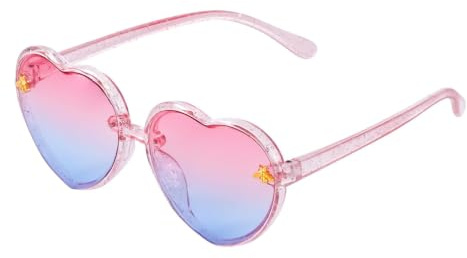 baotongle Kids Sunglasses Girls Heart Sunglasses Party Glasses Favor Childrens Sun Glasses for Summer Holiday Beach Outdoor