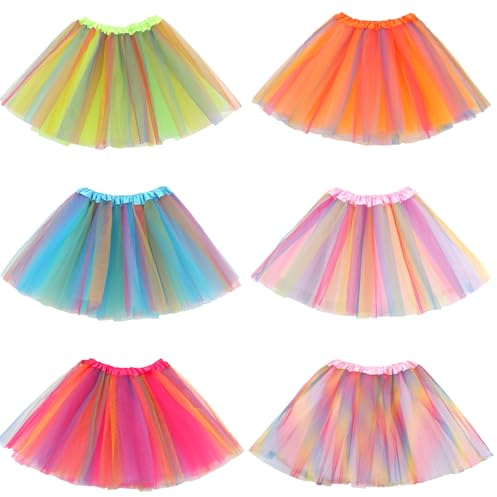kilofly Lot de 6 tutu de ballet pour fille
