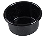 Riess 0682-022 Classic Teglie per muffin Bassa, Classica - Teglie da forno, Diametro 8 cm, Altezza 4,5 cm, Smaltato, Nero