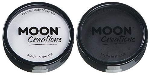 Moon Creations Trucco professionale per viso e corpo | Tortiere professionali con vernice colorata per truccabimbi | Pittura per il viso per bambini, adulti, Insieme monocromatico, 36 gm